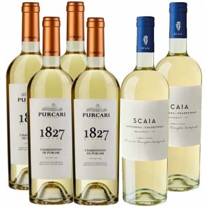 4 Purcari 1827 Chardonnay + 2 Scaia Garganega