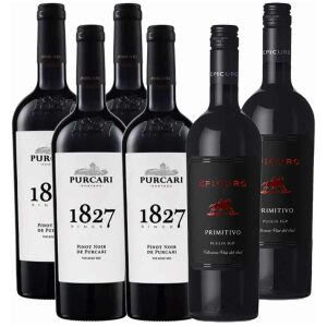 4 Purcari 1827 Pinot Noir + 2 Epicuro Primitivo