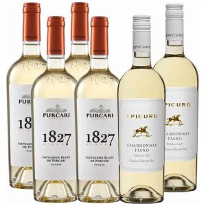 4 Purcari 1827 Sauvignon Blanc + 2 Epicuro Chardonnay Fiano
